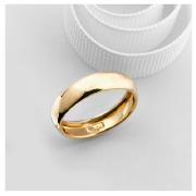 9CT GOLD ROLLED 5MM WEDDING BAND, P
