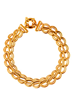 9ct gold Round Link Fancy Bracelet