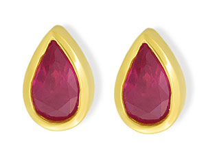 9ct gold Ruby Earrings 070210