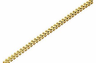 9ct Gold S Link Bracelet 7.5`` - 076404