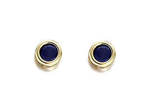 Sapphire Birthstone Earrings -