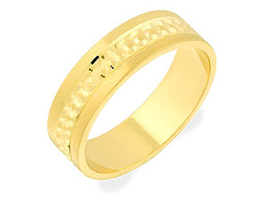 9ct gold Square-Edged Brides Wedding Ring