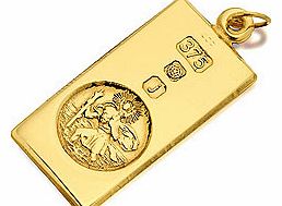 9ct Gold St. Christopher Hallmarked Ingot