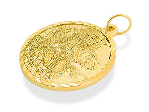 9ct Gold St. Christopher Medallion - 075303
