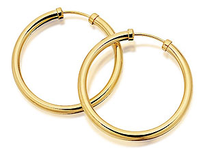 Tube Hoop Earrings 25mm - 072116