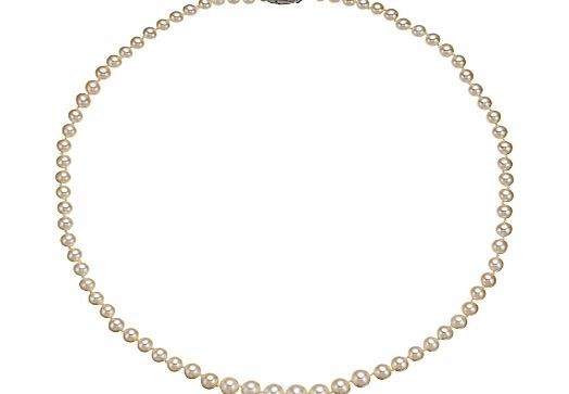 A B Davis Freshwater Pearl Necklace, White