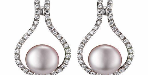 A B Davis Sterling Silver Pearl Teardrop