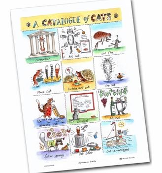 A CATalogue of Cats Tea Towel 4348