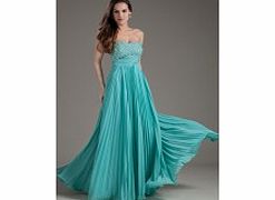 A-line Backless Strapless Beaded Sequins Draped