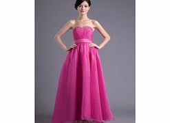 A-line Backless Sweetheart Beaded Ankle-length