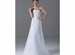 A-line Backless Sweetheart Beaded Floor-length