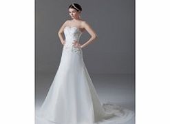 A-line Backless Sweetheart Beaded Pleat