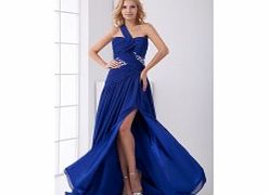 A-line One-shoulder Sweetheart Backless