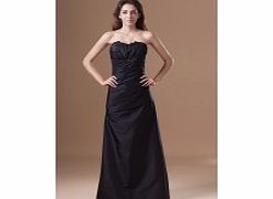 A-line Strapless Backless Crossed Pleat Dropped