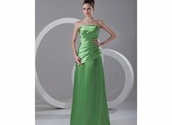A-line Strapless Backless Dropped Pleat