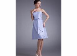 A-line Strapless Backless Pleated Ruffles