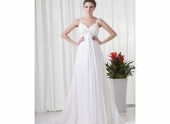 A-line Straps Sweetheart Backless Beading Draped