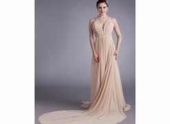 A-line Straps Sweetheart Backless Draped