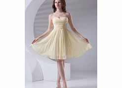 A-line Sweetheart Backless Crossover Pleat