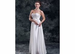 A-line Sweetheart Backless Empire Beaded Draped