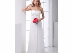 A-line Sweetheart Backless Empire Beading Pleat
