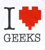 A-List Attitude Celebrity T-shirts Geek Love women`s T-shirt