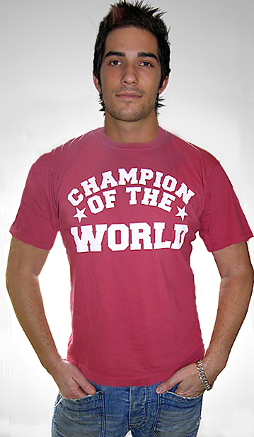 A-Non Champion Of The World Mens T Shirt Anon