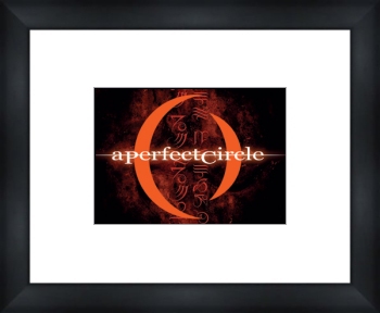 A PERFECT CIRCLE Red - Custom Framed Print Framed Music Prints and Poster