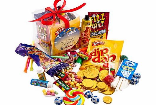 The A Quarter Of... Retro Sweets Cube - Box Crammed Full Of Old Fashioned Sweets - 100% Money Back Guarantee! - Perfect Fun Christmas Gift, Secret Santa & Stocking Filler