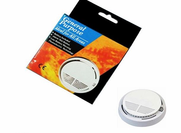 A-szcxtop(TM) Coco Digital White Wireless Home Security Smoke Detector Fire Alarm Sensor System Cordless