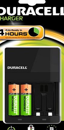 A-szcxtop(TM) Duracell 4 Hour AA & AAA Battery Charger with 2 x AA Rechargeable Batteries