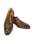 A.Testoni Amedeo Testoni - Handsewn Two-tone Brown Ostrich