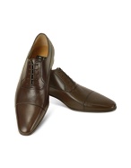 A.Testoni Black Label - Chestnut Brown Kidskin Cap Toe