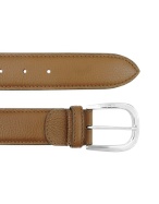 A.Testoni T-Way - Mens Brown Calf Leather Belt