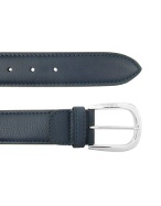A.Testoni T-Way - Mens China Blue Calf Leather Belt