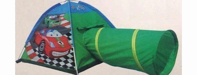A to Z Pop Up Car Tent With Tunnel Kids Camping Fun Indoor House Play