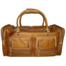 A W Rust ANILINE LEATHER HOLDALL / TRAVEL BAG and#39;87890and39;