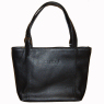 BLACK LEATHER BAG by ELRU `23`