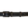 A W Rust BLACK LEATHER BELT FULL GRAIN and#39;5561and39;