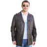 A W Rust BROWN LEATHER JACKET by OFFSET `AFARI 200`