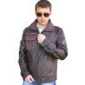 BROWN LEATHER JACKET by OFFSET