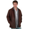 A W Rust CLASSIC MENS LONG LEATHER BOX JACKET and#39;44Iand39;