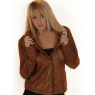 A W Rust LADIES FITTED LEATHER JACKET and#39;112Aand39;