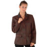 A W Rust LADIES LEATHER BLAZER and#39;50Hand39;