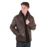 A W Rust LEATHER JACKET and#39;SHIPROCKand39;