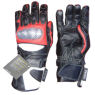 A W Rust LEATHER MOTORBIKE GLOVES WITH KEVLAR PROTECTION and#39;6071and39;