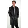 A W Rust MENS 3/4 LENGTH LEATHER COAT `34H`