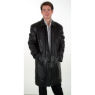 A W Rust MENS 3/4 LENGTH LEATHER COAT and#39;134Hand39;