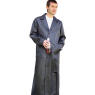 A W Rust MENS BLACK FULL LENGTH LEATHER COAT and#39;63-and39;