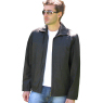 A W Rust MENS BLACK LEATHER ZIP JACKET and#39;20Iand39;